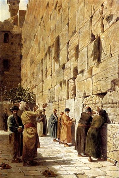 The Wall Of Wailing - Jerusalem - view 1