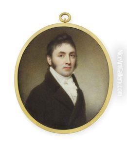 A Gentleman Called Stephen, 2nd Earl Of Mountcashell, In Brown Coat, White Waistcoat And Cravat by Charles Robertson