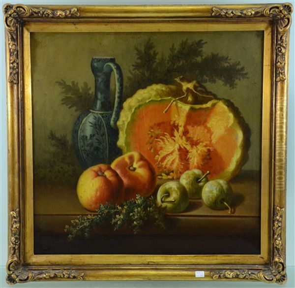 Nature Morte Au Potiron Et Aux Pommes - view 1