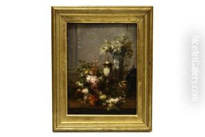 Still Life With Flowers And Gilt Chalices