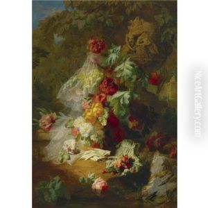 Still Life In A Park With An Urn Of Venus And Adonis Still Life In A Park With An Urn Of Venus And Adonis