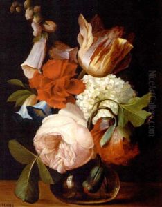 Fleurs Dans Un Vase by Jean-Baptiste Robie