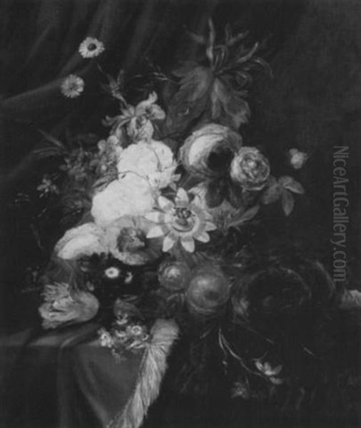 Floral Still Life With Bird's Nest - view 1