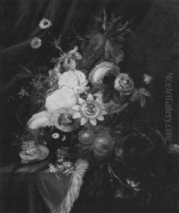 Floral Still Life With Bird's Nest