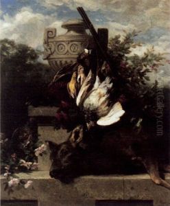 Grosses Jagdstilleben by Jean-Baptiste Robie