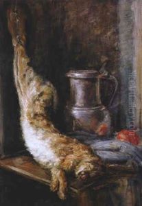 Nature Morte Mit Hase, Zinnkrug Und Drapiertem Tuch Nature Morte Mit Hase, Zinnkrug Und Drapiertem Tuch