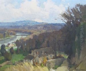 Vallee De La Seine, Vue Des Hauteurs De Louveciennes