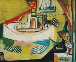 Nature Morte Au Bateau Blanc by Alexander Robinson