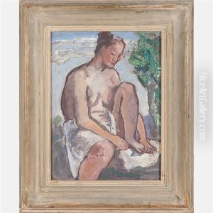 Illustration For 'leaves Of Grass', Portrait Of A Nude