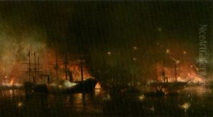 The Battle Of Forts Jackson And St. Philip by Charles Dorman Robinson