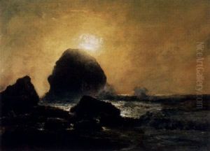 Crashing Waves At Sunset by Charles Dorman Robinson
