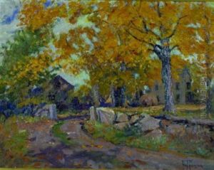 Old Stone Wall, Autumn