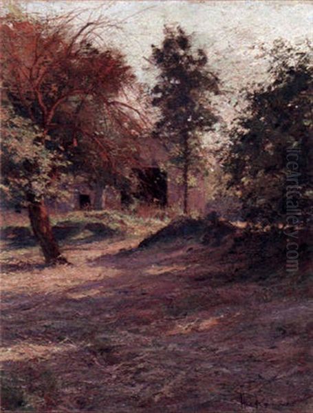 Wooded Landscape With House - view 1