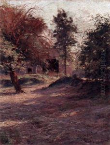 Wooded Landscape With House