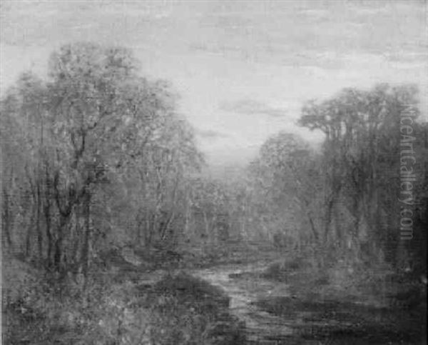 Autumn Landscape With Stream - view 1
