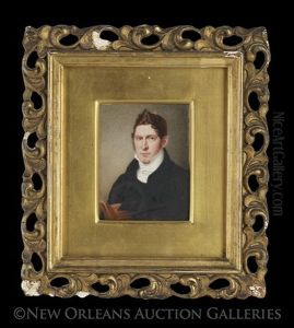 Miniature Portrait Of Adam Seckel