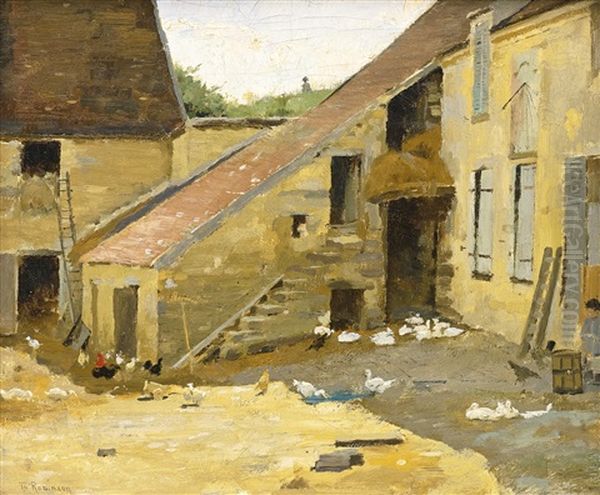 Barnyard With Ducks - view 1