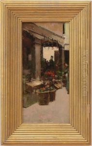 Flower Market by Theodore Robinson