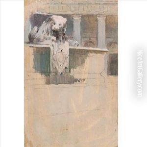 Place St. Sulpice, Paris by Theodore Robinson