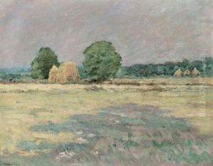 Grain Field, N.j. by Theodore Robinson