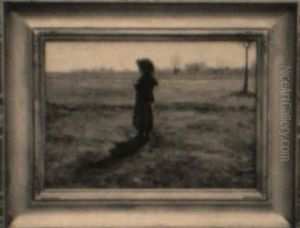 Girl In A Field by Theodore Robinson