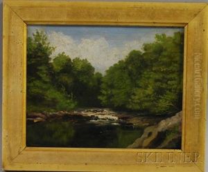 At The Pond's Edge by Thomas Harris Robinson