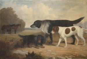 Three Dogs In A Landscape Three Dogs In A Landscape