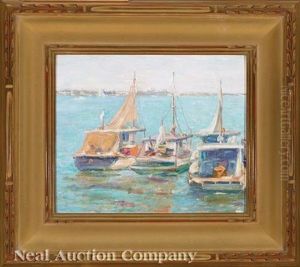 Sailboats, Biloxi - Miss by William S. Robinson