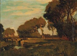 Autumn Landscape With Stream by William S. Robinson