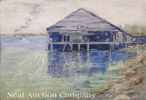 Steamboat Landing, Natchez by William S. Robinson