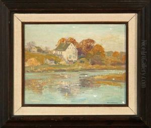 View Of A Homestead, Flanders, Connecticut by William S. Robinson
