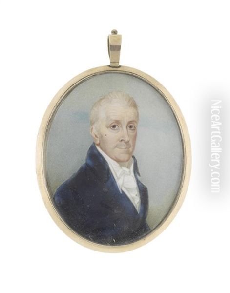 A Pair Of Portrait Miniatures, Probably Husband And Wife - view 1