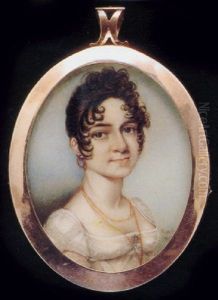 Lady Charlotte Louisa Tymens Beatte, In White Decollete Dress With Transparent Sleeves