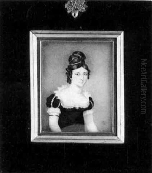 Lady Kingsmill Wearing Black Dress With Lace Collar And Cuffs - view 1
