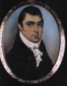 A Gentleman In Black Coat And Waistcoat, Frilled Cravat And White Stock