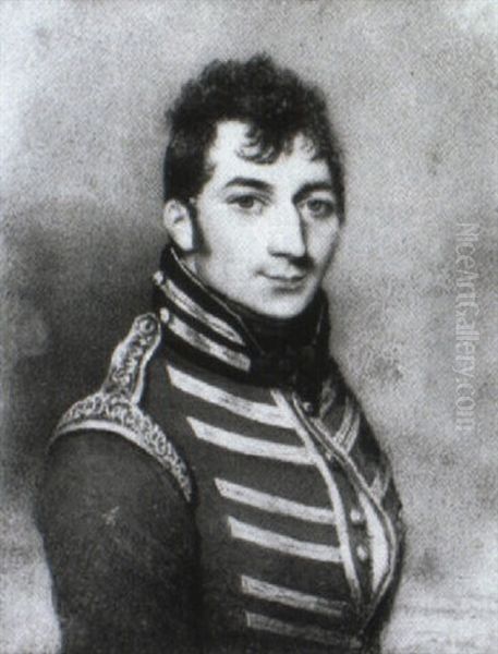 Portrait Of An Officer In Scarlet Uniform - view 1