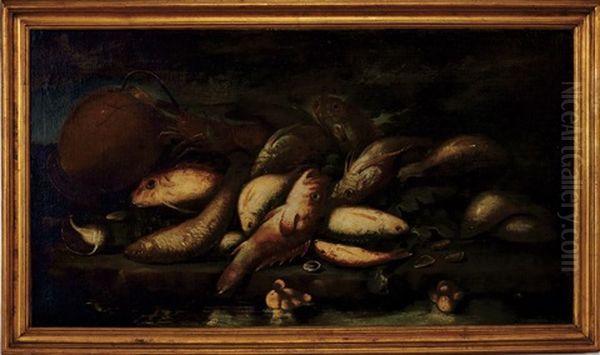 Naturezas Mortas - Peixes, Crustaceos E Objectos (pair) - view 1