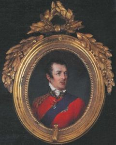 Portrait Of Arthur Wellesley, First Duke Of Wellington, Wearing Scarlet Uniform, The Badge And Sash Of The Garter And The Badge Of The Order Of The Bath