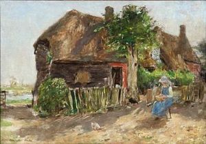 Brittany Farmhouse by Alexander Ignatius Roche