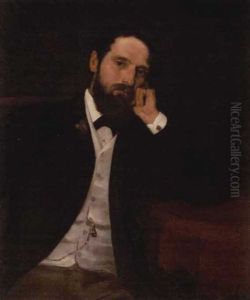 Young Man In An Elegant Interior Young Man In An Elegant Interior