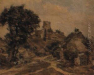 Corfe Castle by Alexander Ignatius Roche