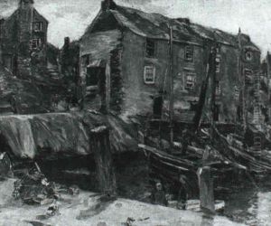 Polperro Harbour by Alexander Ignatius Roche