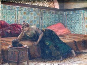 Salome Contemplant La Tete De Saint Jean Baptiste by Georges Antoine Rochegrosse