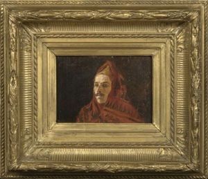 Nomadic Tribesman In A Red Mantle