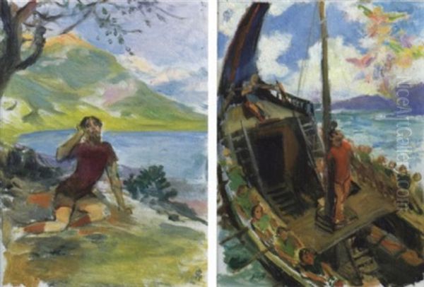 Etude Pour L'illustration De L'odyssee - view 1
