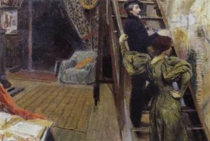 Le Peintre Dans Son Atelier