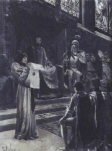 La Cour Du Roi by Georges Antoine Rochegrosse