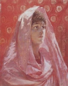 Byzantine Au Voile Rose by Georges Antoine Rochegrosse