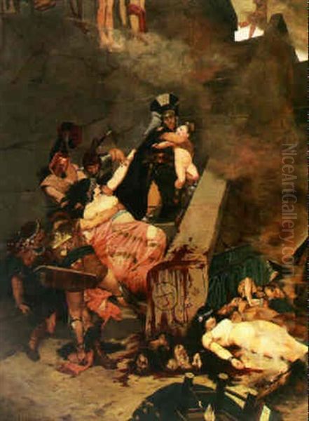 The Separation Of Andromache And Astyanax At The Siege Of Troy - view 1