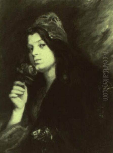 Jeune Fille A La Rose - view 1